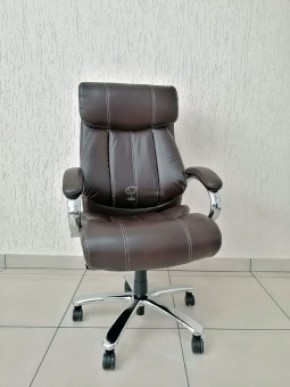 Кресло Barneo K-303 для руководителя (коричневая экокожа) в Асбесте - asbest.ok-mebel.com | фото 1