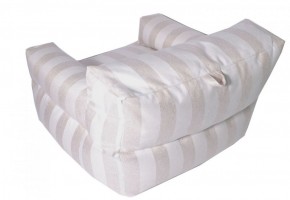 Кресло бескаркасное Уют полоса (Молочный) в Асбесте - asbest.ok-mebel.com | фото 4