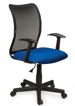 Кресло BRABIX "Spring MG-307", с подлокотниками, комбинированное синее/черное TW, 531404 в Асбесте - asbest.ok-mebel.com | фото