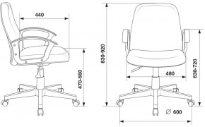 Кресло Бюрократ CH-808-LOW/#B черный 3С11 в Асбесте - asbest.ok-mebel.com | фото 4