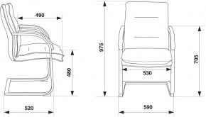 Кресло Бюрократ T-9927SL-LOW-V/BLACK в Асбесте - asbest.ok-mebel.com | фото 4