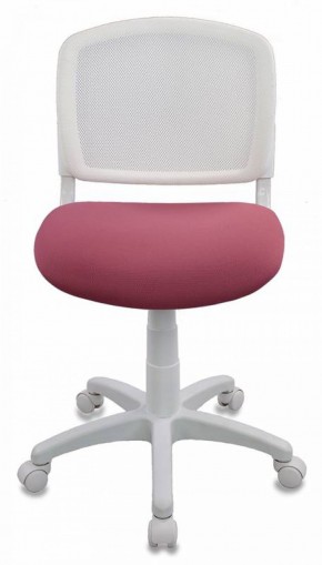 Кресло детское Бюрократ CH-W296NX/26-31 белый TW-15 розовый 26-31 в Асбесте - asbest.ok-mebel.com | фото 3