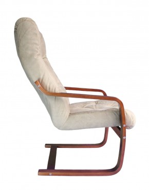 Кресло для отдыха (пружинка) Магнат 102-З-КР замша КРЕМ в Асбесте - asbest.ok-mebel.com | фото 2