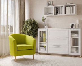 Кресло для отдыха Тунне жёлто-зелёное, ткань рогожка в Асбесте - asbest.ok-mebel.com | фото 3