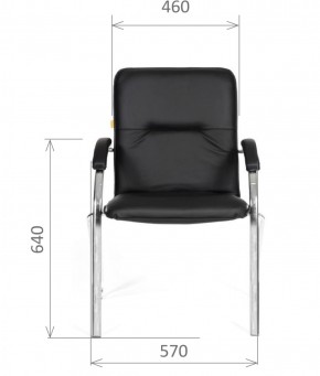 Кресло для посетителей CHAIRMAN 850 (экокожа TERRA 101) в Асбесте - asbest.ok-mebel.com | фото 2