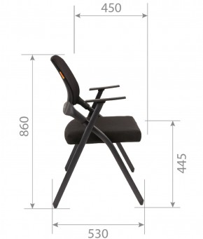 Кресло для посетителей CHAIRMAN NEXX (ткань стандарт черный/сетка DW-01) в Асбесте - asbest.ok-mebel.com | фото 7