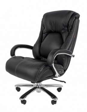 Кресло для руководителя CHAIRMAN 402 (Кожа) Черное в Асбесте - asbest.ok-mebel.com | фото 2