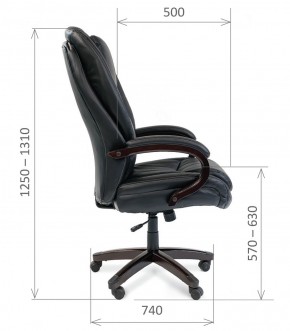 Кресло для руководителя CHAIRMAN  408 (Натуральная кожа) в Асбесте - asbest.ok-mebel.com | фото 6