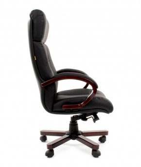 Кресло для руководителя CHAIRMAN  421 (Натуральная кожа) Черное в Асбесте - asbest.ok-mebel.com | фото 3
