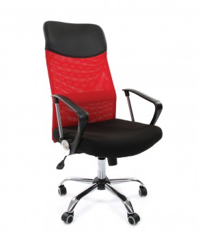 Кресло для руководителя CHAIRMAN 610 N (15-21 черный/сетка красный) в Асбесте - asbest.ok-mebel.com | фото