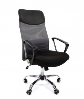 Кресло для руководителя CHAIRMAN 610 N(15-21 черный/сетка серый) в Асбесте - asbest.ok-mebel.com | фото 1