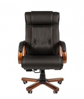 Кресло для руководителя CHAIRMAN  653 (Кожа) Черное в Асбесте - asbest.ok-mebel.com | фото 2