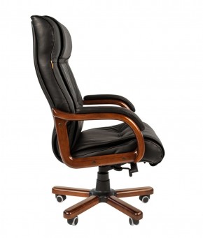 Кресло для руководителя CHAIRMAN  653 (Кожа) Черное в Асбесте - asbest.ok-mebel.com | фото 3