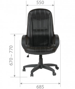 Кресло для руководителя  CHAIRMAN 685 (экокожа черный) в Асбесте - asbest.ok-mebel.com | фото 5