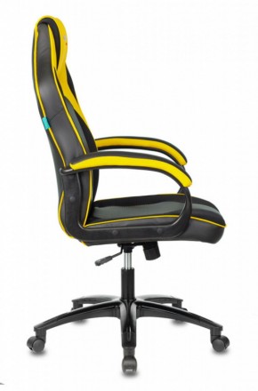 Кресло игровое Бюрократ VIKING 2 AERO YELLOW черный/желтый в Асбесте - asbest.ok-mebel.com | фото 3