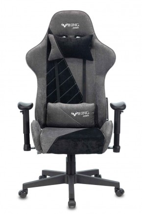 Кресло игровое Бюрократ VIKING X VIKING X BLACK Fabric серый/черный в Асбесте - asbest.ok-mebel.com | фото 3