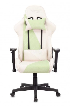 Кресло игровое Бюрократ VIKING X VIKING X GREEN Fabric белый/зеленый в Асбесте - asbest.ok-mebel.com | фото 3