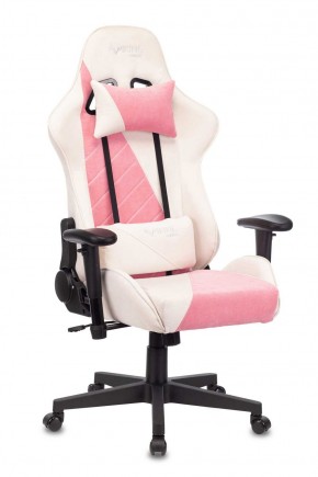 Кресло игровое Бюрократ VIKING X VIKING X PINK Fabric белый/розовый в Асбесте - asbest.ok-mebel.com | фото