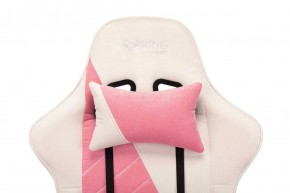 Кресло игровое Бюрократ VIKING X VIKING X PINK Fabric белый/розовый в Асбесте - asbest.ok-mebel.com | фото 6