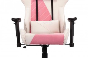 Кресло игровое Бюрократ VIKING X VIKING X PINK Fabric белый/розовый в Асбесте - asbest.ok-mebel.com | фото 7