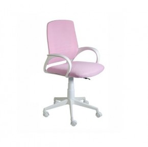 Кресло Ирис White сетка/ткань розовая в Асбесте - asbest.ok-mebel.com | фото 1