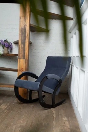 Кресло-качалка КОРСИКА 34-Т-AN (темно-синий) в Асбесте - asbest.ok-mebel.com | фото 3