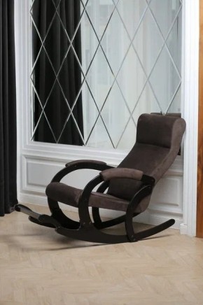 Кресло-качалка МАРСЕЛЬ 33-Т-AC (кофе) в Асбесте - asbest.ok-mebel.com | фото 3