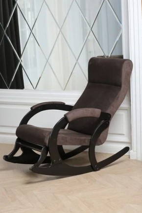 Кресло-качалка МАРСЕЛЬ 33-Т-AC (кофе) в Асбесте - asbest.ok-mebel.com | фото 4