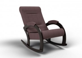 Кресло-качалка Венето 13-Т-КМ (ткань/венге) КОФЕ С МОЛОКОМ в Асбесте - asbest.ok-mebel.com | фото 1