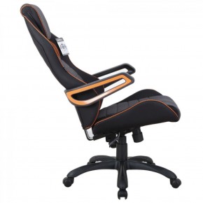 Кресло компьютерное BRABIX Techno Pro GM-003 (ткань черное/серое, вставки оранжевые) 531813 в Асбесте - asbest.ok-mebel.com | фото 4