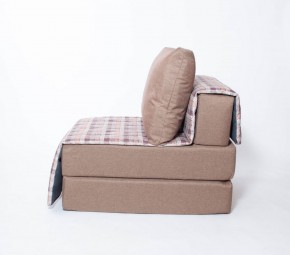Кресло-кровать бескаркасное Харви (коричневый-квадро беж) в Асбесте - asbest.ok-mebel.com | фото 2