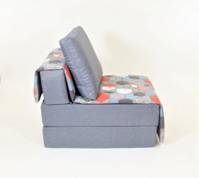 Кресло-кровать бескаркасное Харви (серый-геометрия слейт) в Асбесте - asbest.ok-mebel.com | фото 3