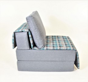 Кресло-кровать бескаркасное Харви (серый-квадро азур) в Асбесте - asbest.ok-mebel.com | фото 3