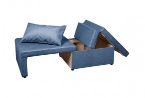 Кресло-кровать Милена (синий) Велюр в Асбесте - asbest.ok-mebel.com | фото 3