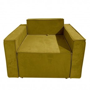 Кресло-кровать Принц КК1-ВГ (велюр горчичный) в Асбесте - asbest.ok-mebel.com | фото