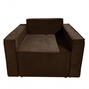 Кресло-кровать Принц КК1-ВК (велюр коричневый) в Асбесте - asbest.ok-mebel.com | фото