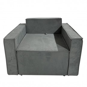 Кресло-кровать Принц КК1-ВСе (велюр серый) в Асбесте - asbest.ok-mebel.com | фото