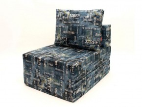Кресло-кровать-пуф бескаркасное Окта (Велюр принт 2) в Асбесте - asbest.ok-mebel.com | фото 3