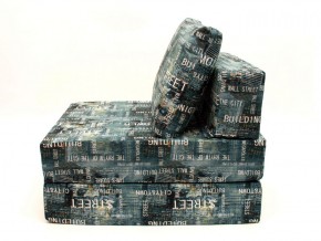 Кресло-кровать-пуф бескаркасное Окта (Велюр принт 2) в Асбесте - asbest.ok-mebel.com | фото 4