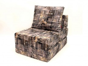 Кресло-кровать-пуф бескаркасное Окта (Велюр принт 2) в Асбесте - asbest.ok-mebel.com | фото 5
