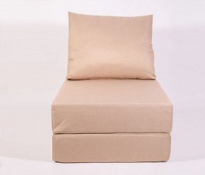 Кресло-кровать-пуф бескаркасное Прайм (Бежевый песочный) в Асбесте - asbest.ok-mebel.com | фото 2