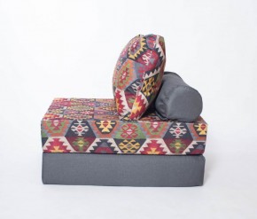 Кресло-кровать-пуф бескаркасное Прайм (мехико серый-графит) в Асбесте - asbest.ok-mebel.com | фото 1