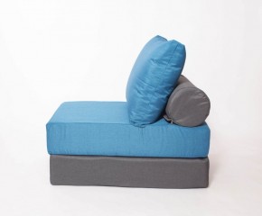 Кресло-кровать-пуф бескаркасное Прайм (синий-графит (Ф)) в Асбесте - asbest.ok-mebel.com | фото 2