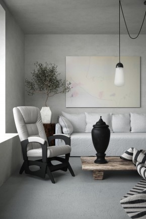 Кресло маятниковое Леон 29-К-КР (экокожа/крем) в Асбесте - asbest.ok-mebel.com | фото