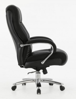 Кресло офисное BRABIX PREMIUM "Bomer HD-007" (рециклированная кожа, хром, черное) 531939 в Асбесте - asbest.ok-mebel.com | фото 3