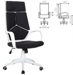 Кресло офисное BRABIX PREMIUM "Prime EX-515" (пластик белый, ткань, черное) 531812 в Асбесте - asbest.ok-mebel.com | фото 2
