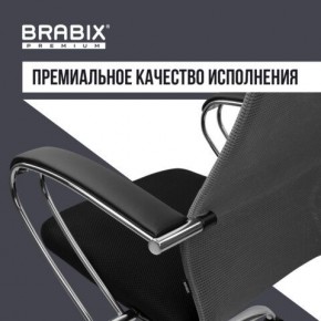 Кресло офисное BRABIX PREMIUM "Ultimate EX-800" хром, плотная двойная сетка Х2, черное/серое, 532912 в Асбесте - asbest.ok-mebel.com | фото 7