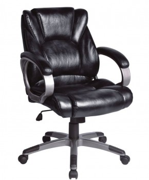 Кресло офисное BRABIX "Eldorado EX-504", экокожа, черное, 530874 в Асбесте - asbest.ok-mebel.com | фото