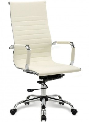 Кресло офисное BRABIX "Energy EX-509" (экокожа, хром, бежевое) 531166 в Асбесте - asbest.ok-mebel.com | фото
