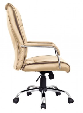 Кресло офисное BRABIX "Space EX-508" (экокожа, хром, бежевое) 531165 в Асбесте - asbest.ok-mebel.com | фото 3